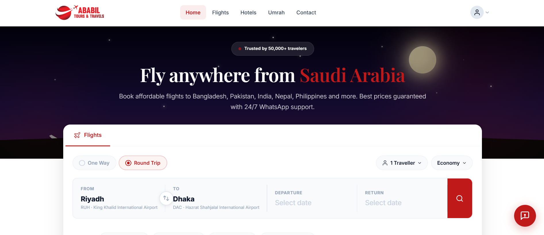 Modern Travel & Flight Booking Portal
